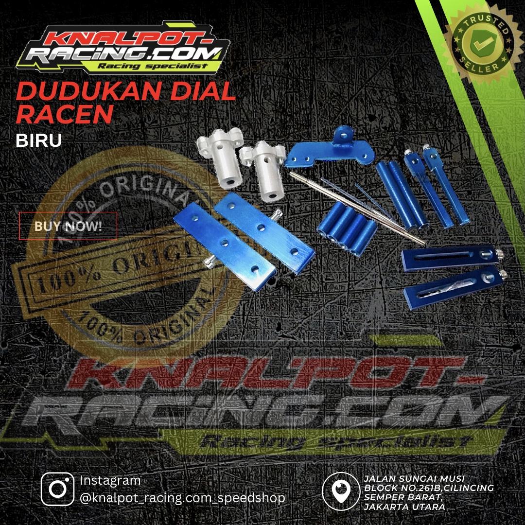 Dudukan Dial Racen Biru